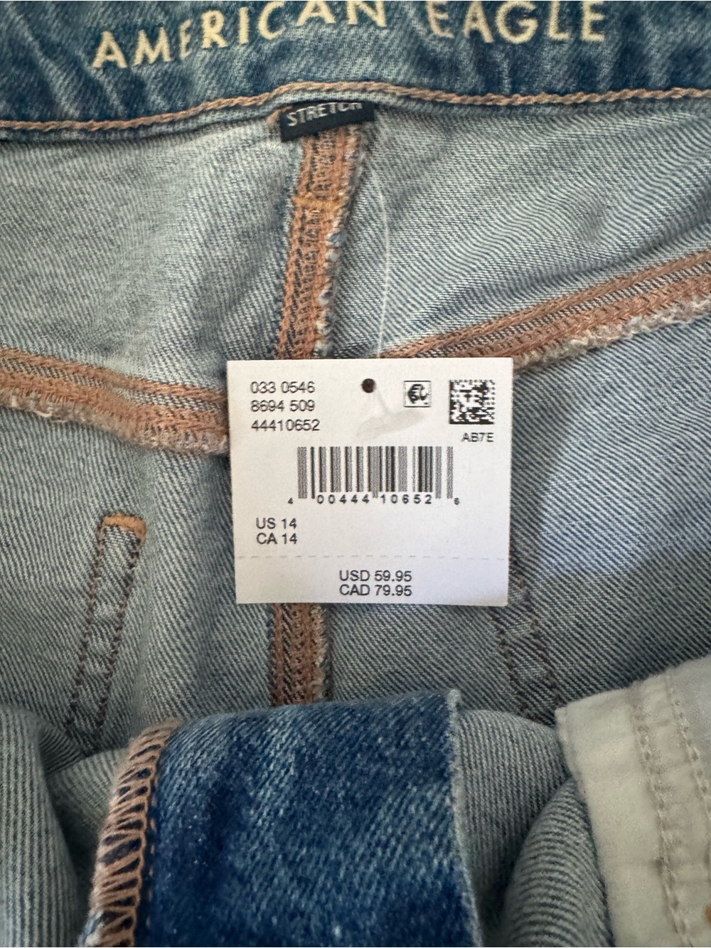 American Eagle Outfitters Light Wash Distressed Denim Cutoff Shorts - Picture 6 of 14